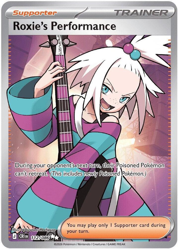 Roxie's Performance 112/086 (ME04: Chaos Rising) - Holofoil