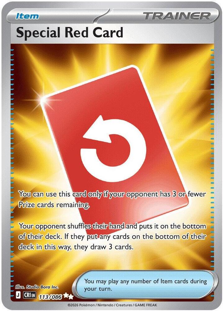 Special Red Card 113/086 (ME04: Chaos Rising) - Holofoil