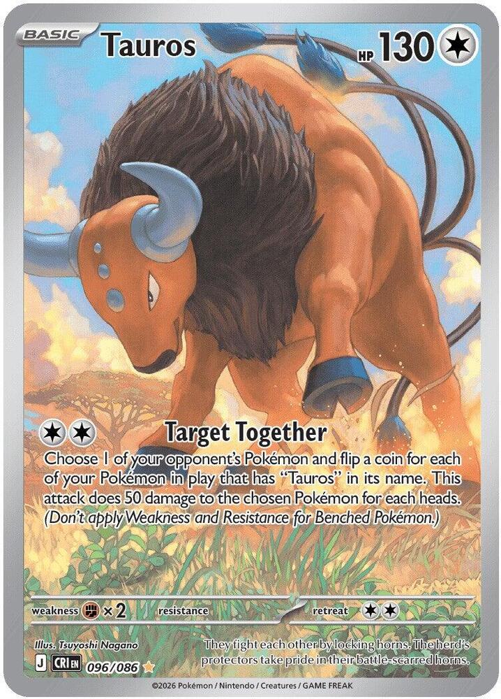 Tauros 096/086 (ME04: Chaos Rising) - Holofoil