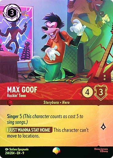 Max Goof, Rockin' Teen 214/204 (Fabled) - Rainbow Holofoil