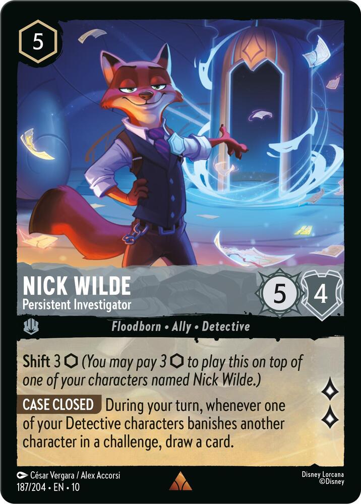 Nick Wilde, Persistent Investigator 187/204 (Whispers in the Well)