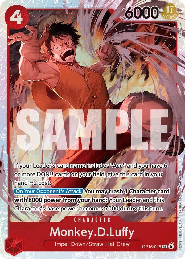 Monkey.D.Luffy OP16-015 (The Time of Battle) - Foil