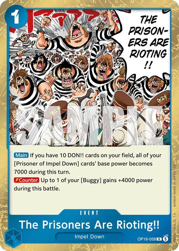 The Prisoners Are Rioting!! OP16-058 (The Time of Battle) - Foil