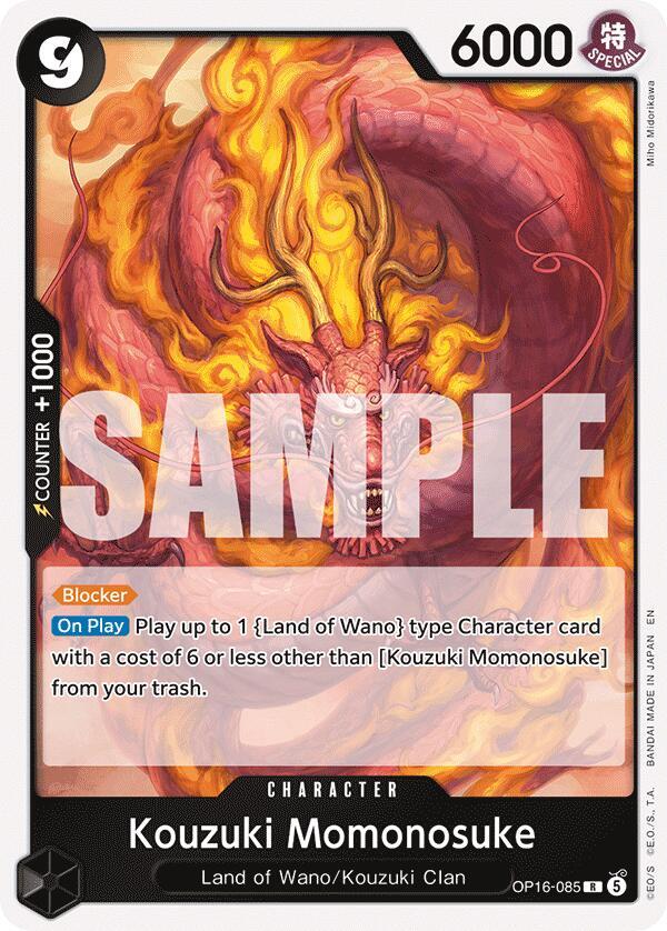 Kouzuki Momonosuke OP16-085 (The Time of Battle) - Foil
