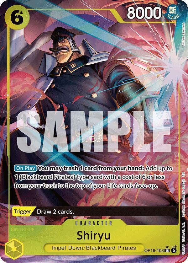 Shiryu OP16-108 (The Time of Battle) - Full Art Foil
