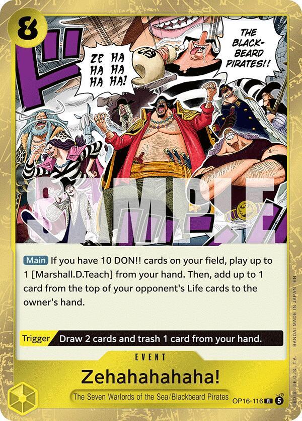 Zehahahahaha! OP16-116 (The Time of Battle) - Foil