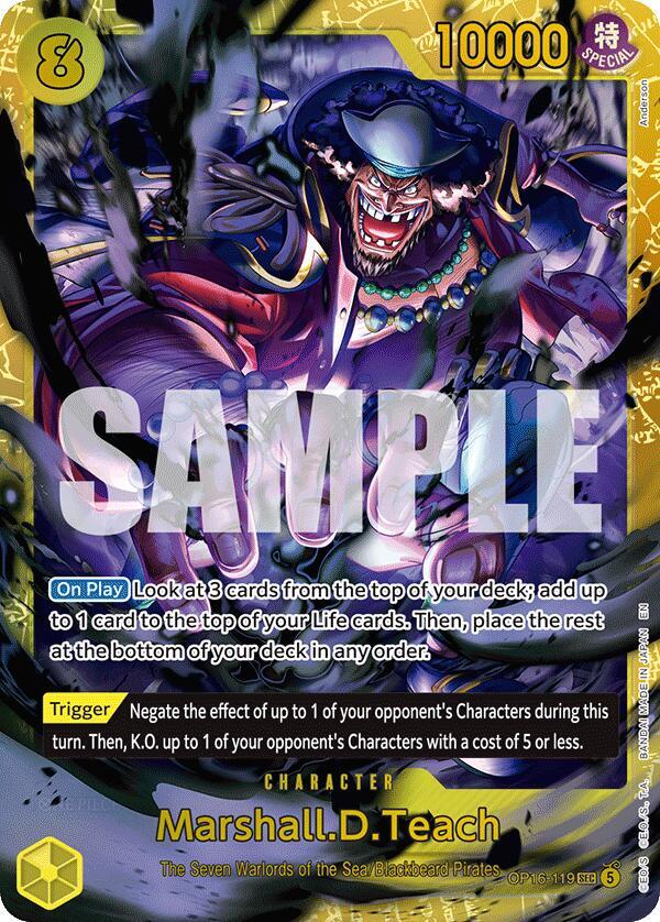 Marshall.D.Teach OP16-119 (The Time of Battle) - Foil