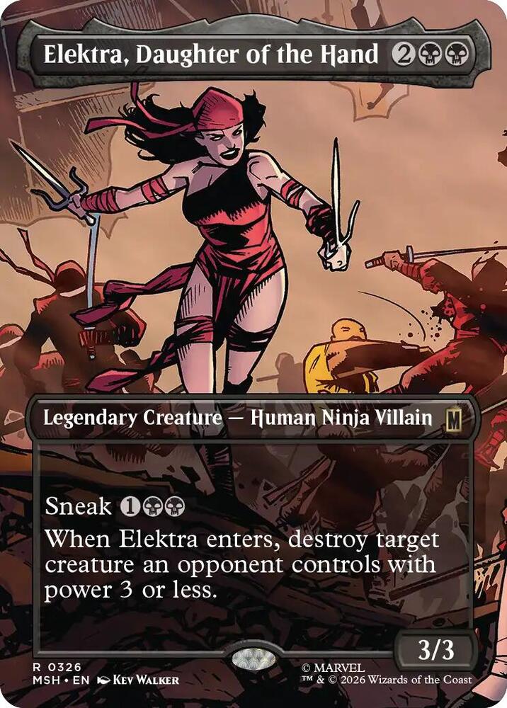 Elektra, Daughter of the Hand 326 (Marvel Super Heroes) - Borderless