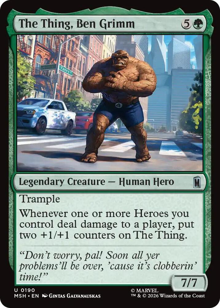 The Thing, Ben Grimm 190 (Marvel Super Heroes)