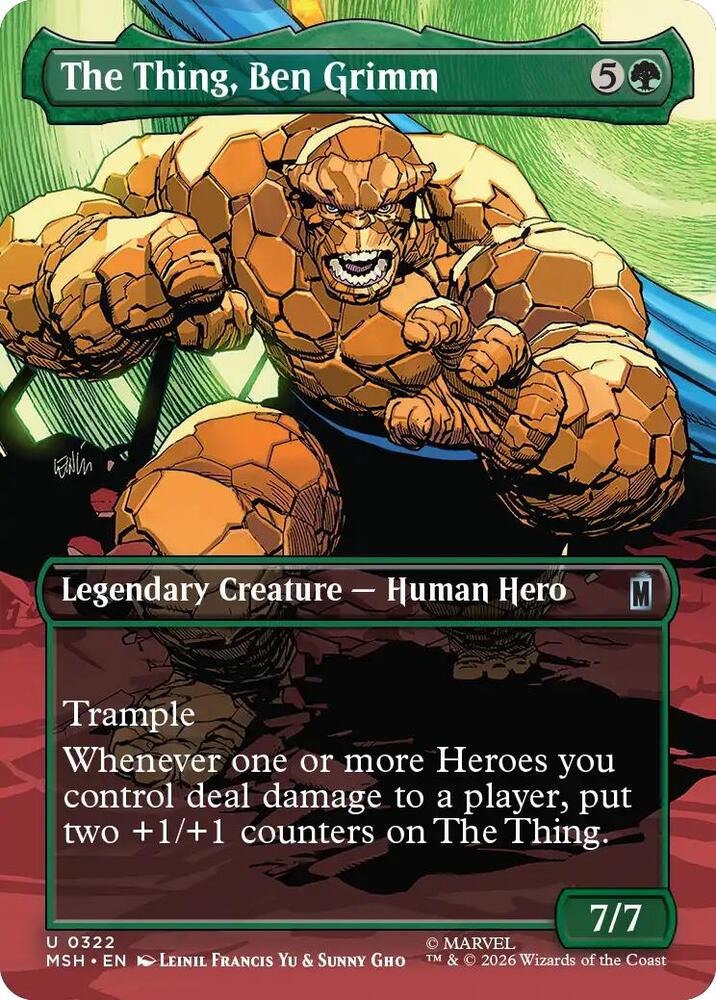 The Thing, Ben Grimm 322 (Marvel Super Heroes) - Borderless