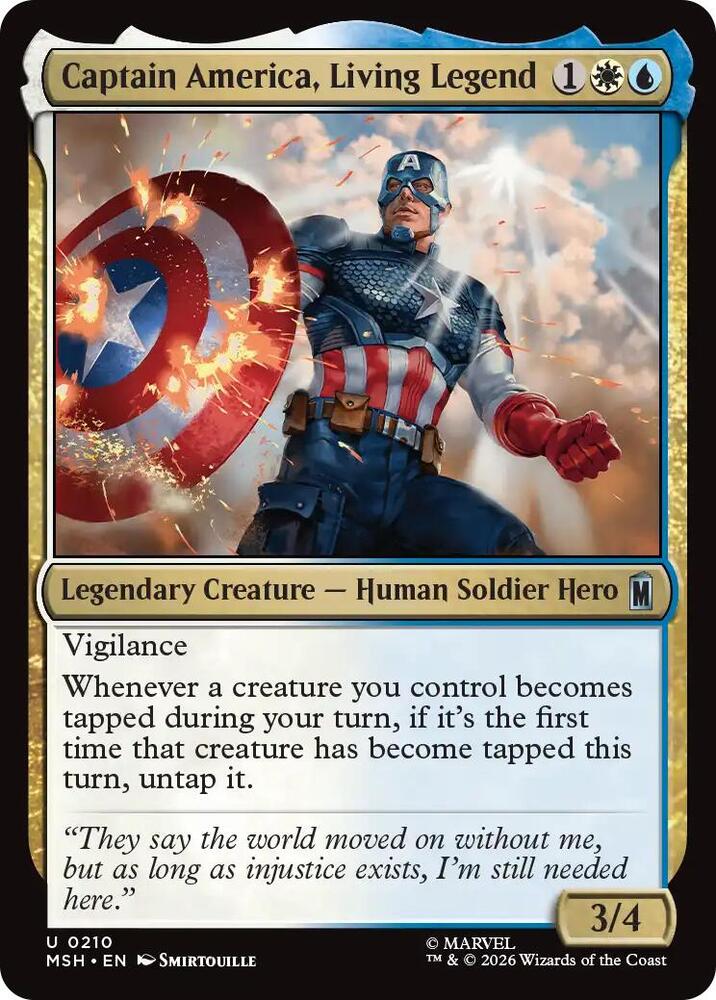 Captain America, Living Legend 210 (Marvel Super Heroes)