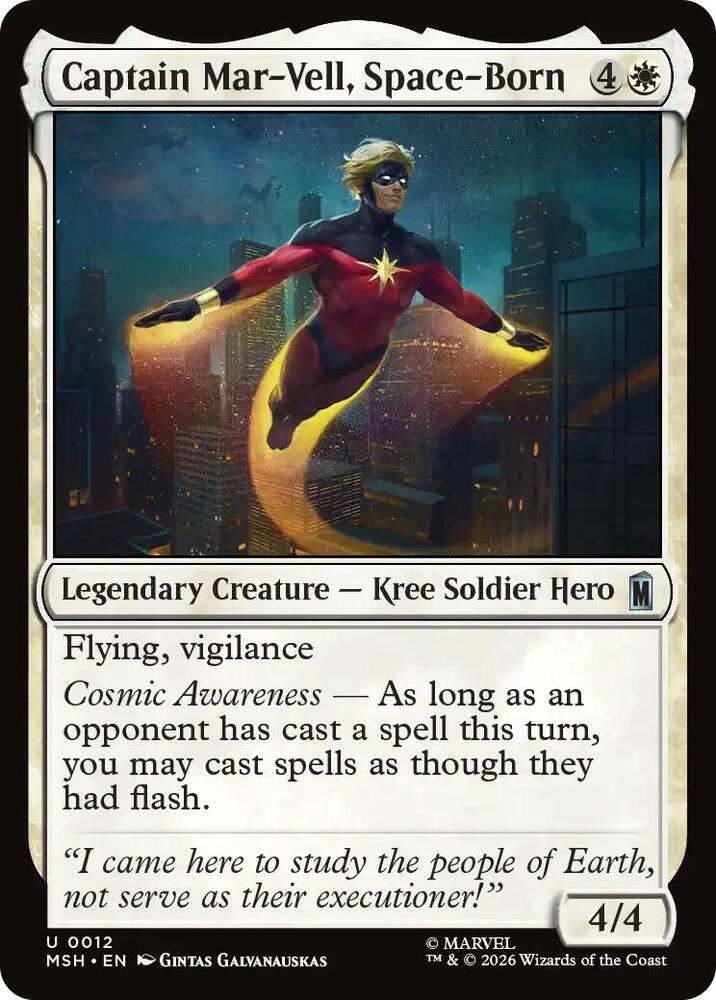 Captain Mar-Vell, Space-Born 12 (Marvel Super Heroes)