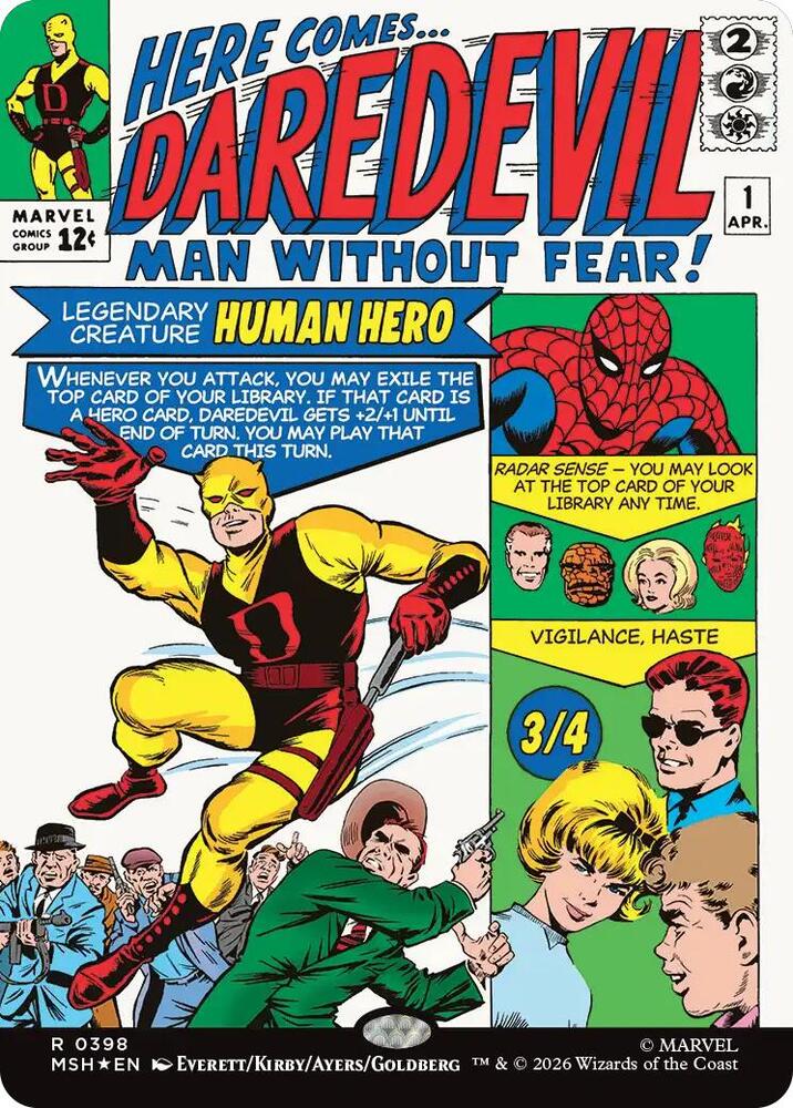 Daredevil, Man Without Fear 398 (Marvel Super Heroes) - Borderless Foil
