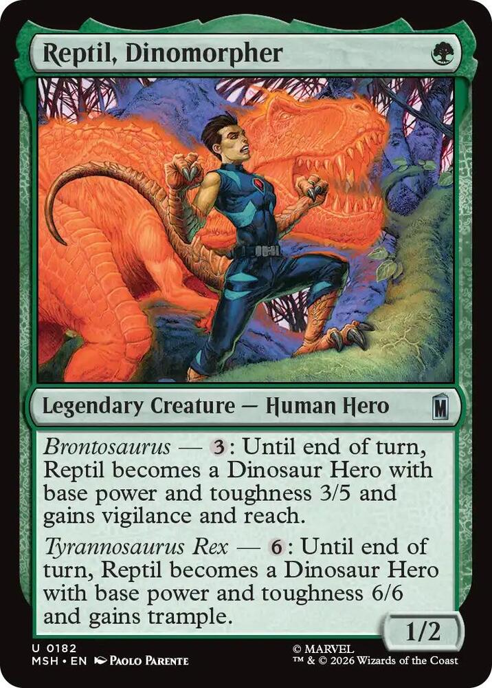 Reptil, Dinomorpher 182 (Marvel Super Heroes)