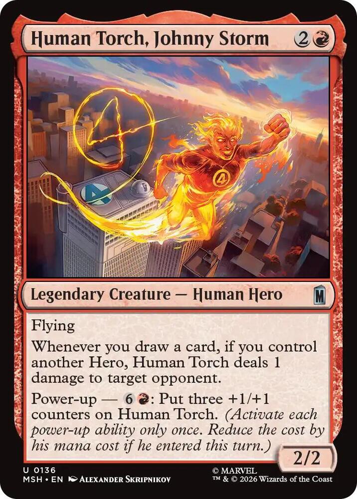Human Torch, Johnny Storm 136 (Marvel Super Heroes)