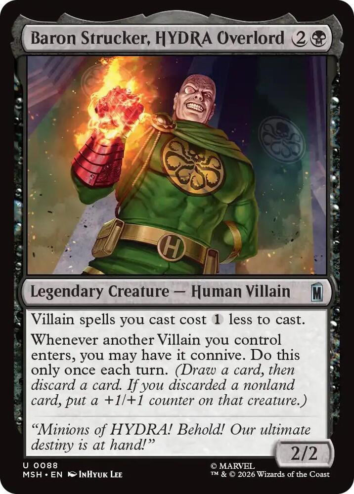 Baron Strucker, HYDRA Overlord 88 (Marvel Super Heroes) - Foil
