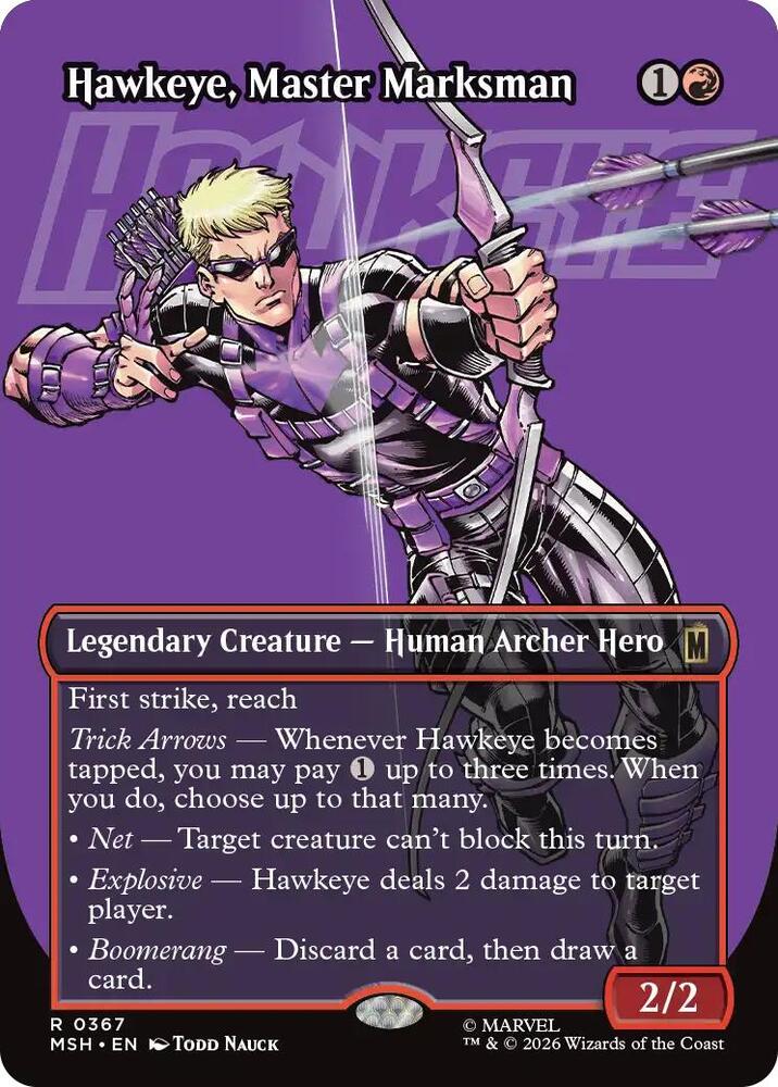 Hawkeye, Master Marksman 367 (Marvel Super Heroes) - Borderless