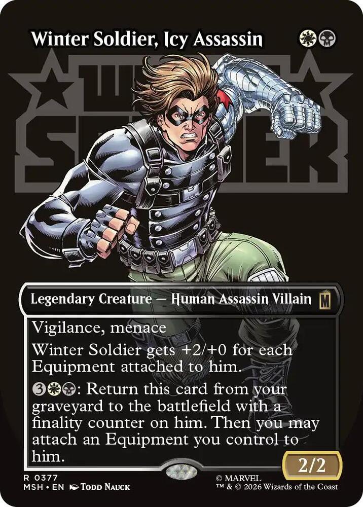Winter Soldier, Icy Assassin 377 (Marvel Super Heroes) - Borderless Foil