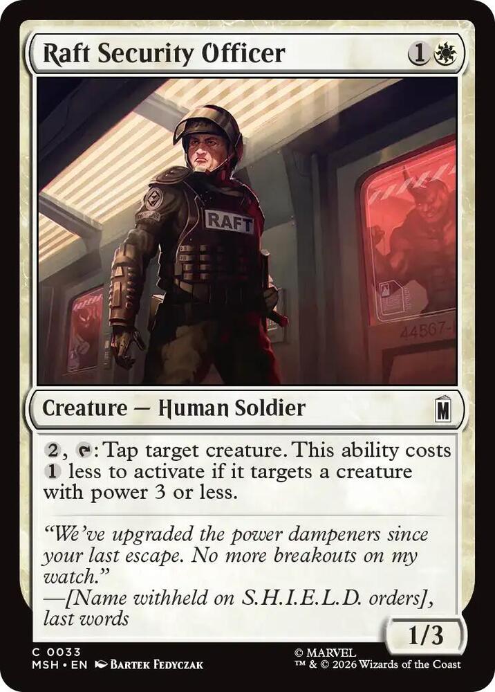 Raft Security Officer 33 (Marvel Super Heroes)