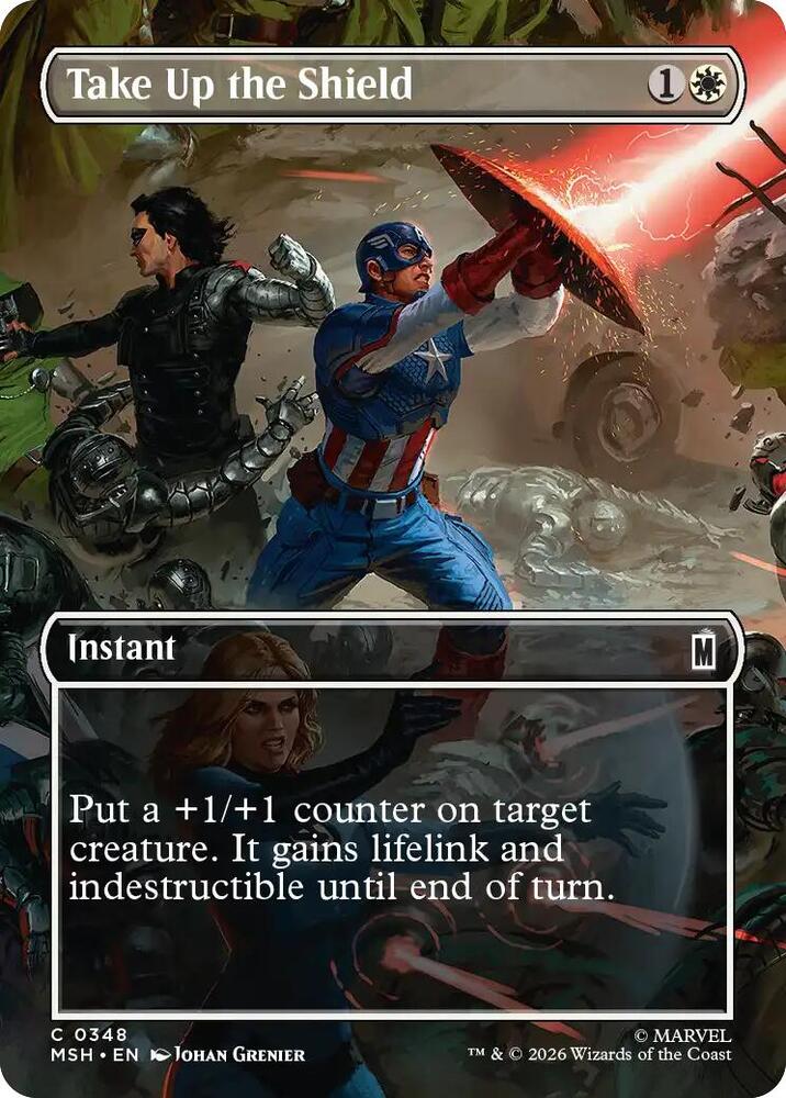 Take Up the Shield 348 (Marvel Super Heroes) - Borderless