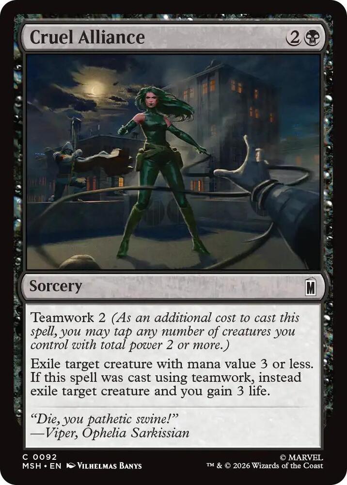 Cruel Alliance 92 (Marvel Super Heroes) - Foil