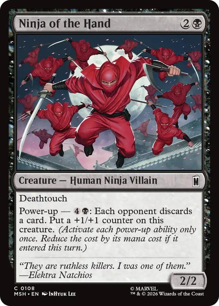 Ninja of the Hand 108 (Marvel Super Heroes) - Foil