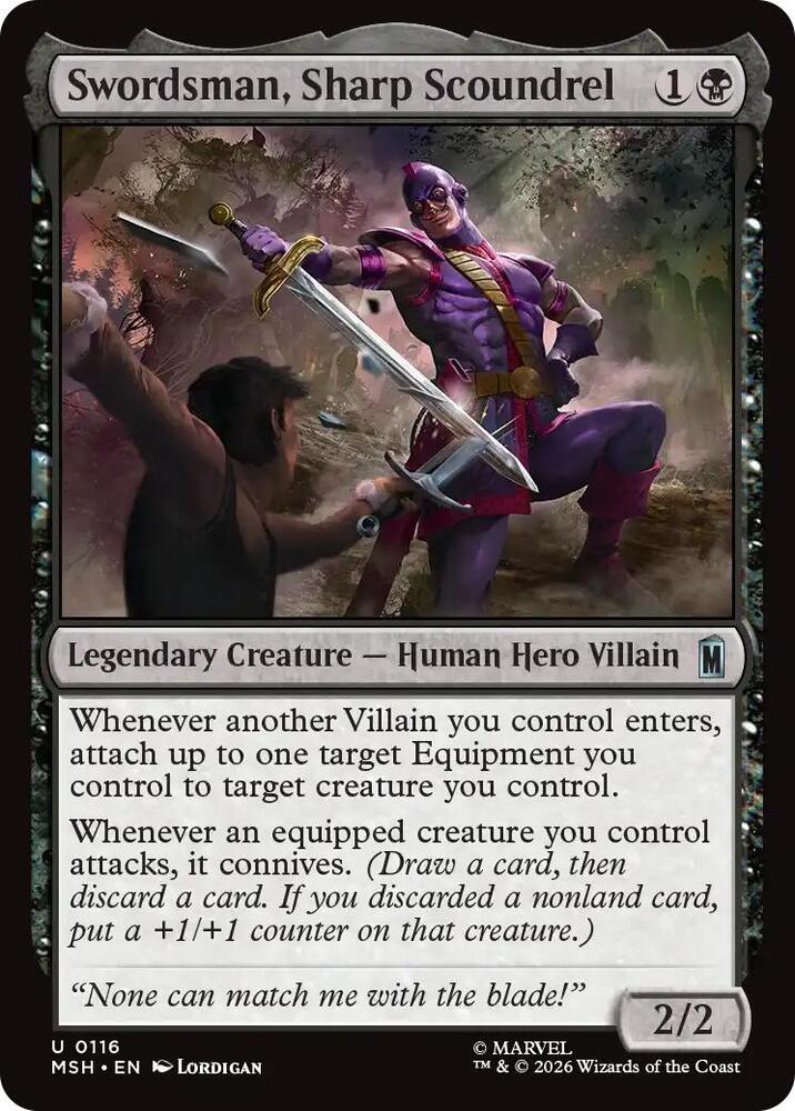 Swordsman, Sharp Scoundrel 116 (Marvel Super Heroes)