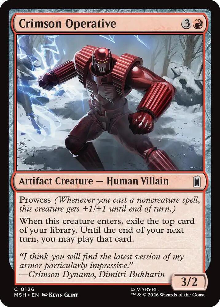 Crimson Operative 126 (Marvel Super Heroes) - Foil