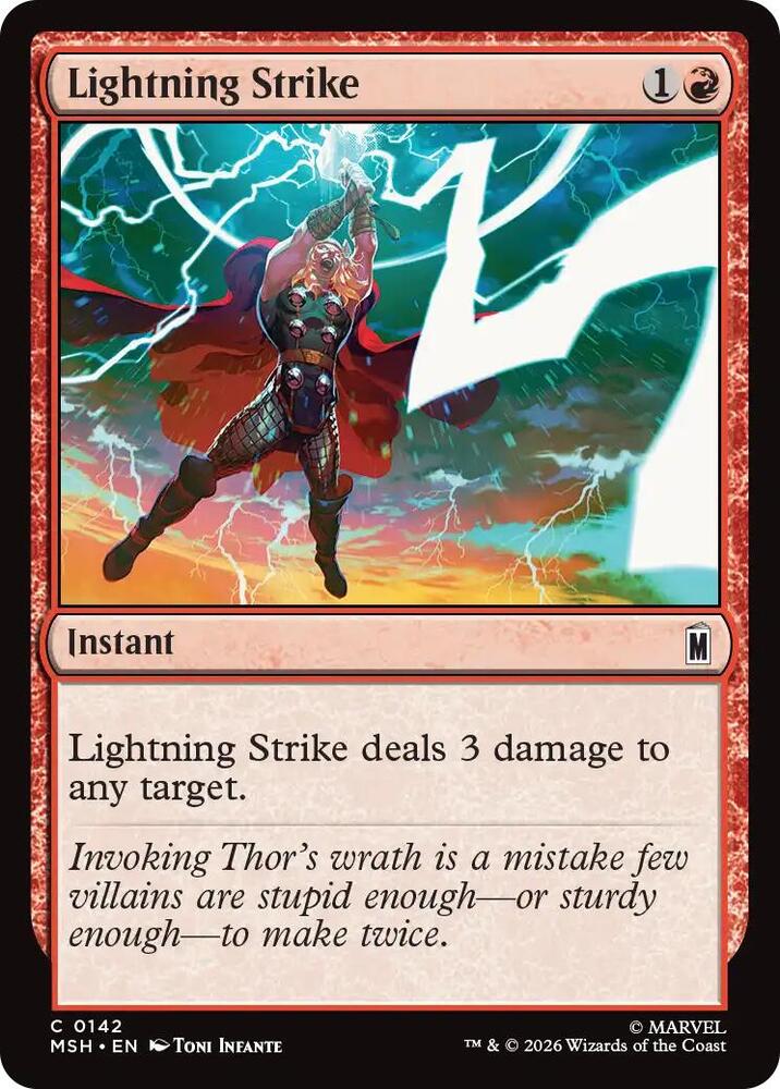 Lightning Strike 142 (Marvel Super Heroes) - Foil