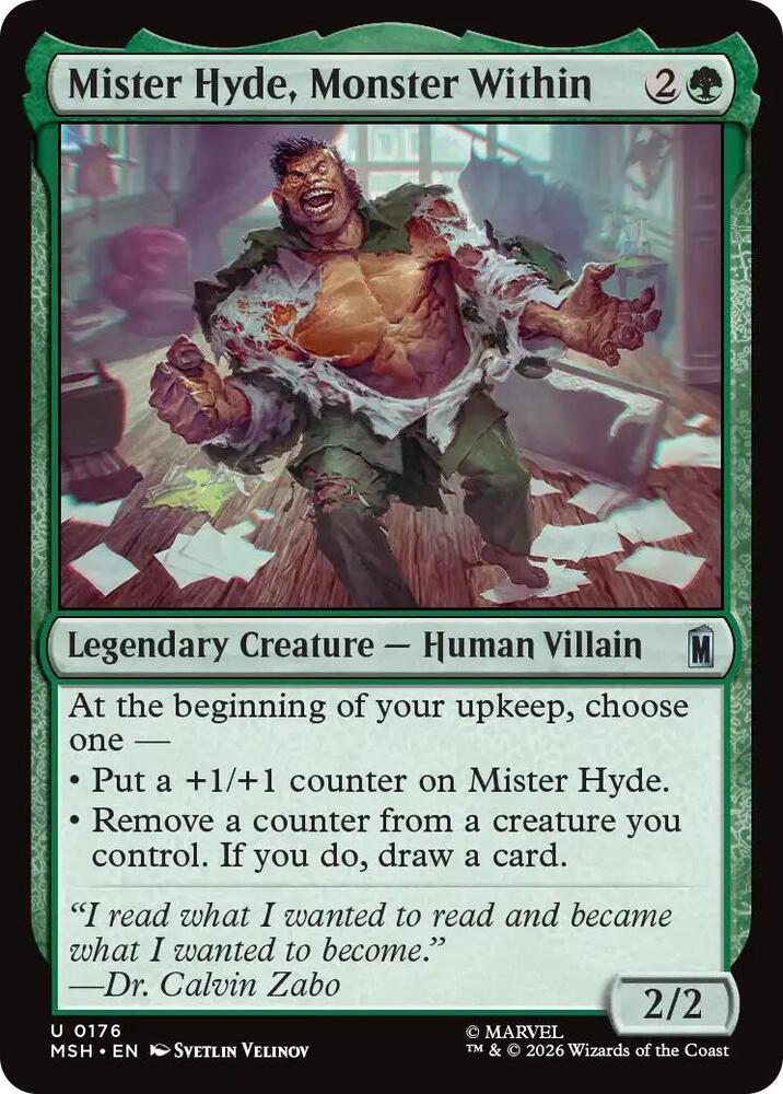 Mister Hyde, Monster Within 176 (Marvel Super Heroes)
