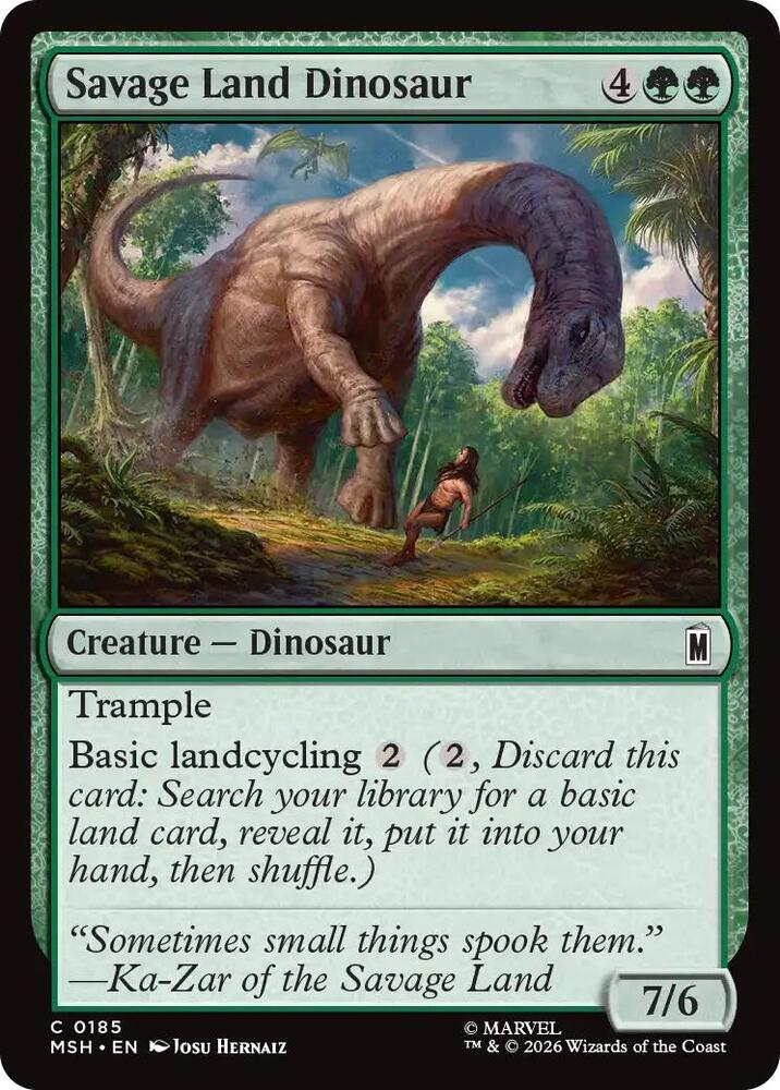 Savage Land Dinosaur 185 (Marvel Super Heroes)