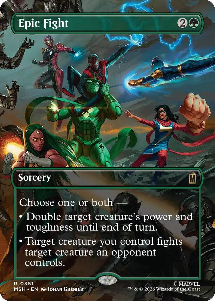 Epic Fight 351 (Marvel Super Heroes) - Borderless