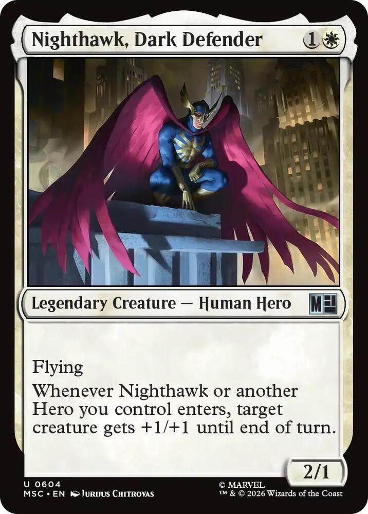 Nighthawk, Dark Defender 604 (Commander: Marvel Super Heroes) - Foil