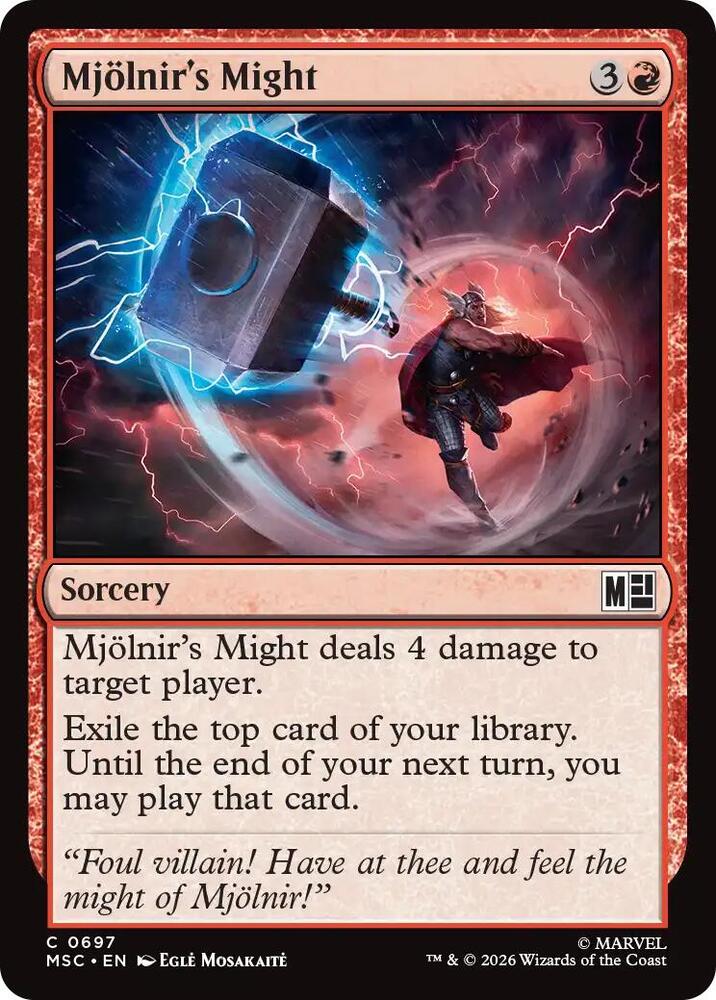 Mjollnir's Might 697 (Commander: Marvel Super Heroes) - Foil