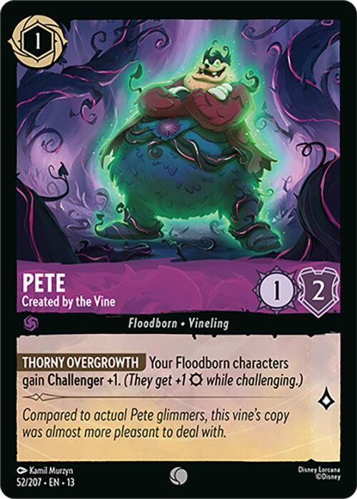 Pete, Created by the Vine 52/207 (Attack of the Vine!) - Cold Foil