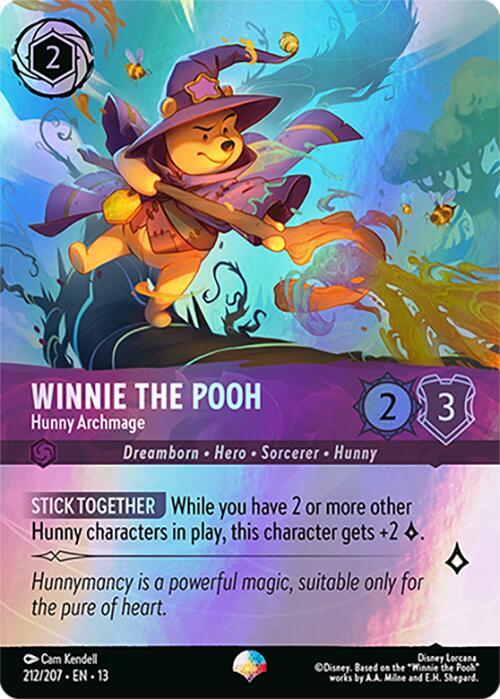 Winnie the Pooh Hunny Archmage 212/207 (Attack of the Vine!) - Holofoil