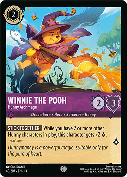 Winnie the Pooh, Hunny Archmage 40/207 (Attack of the Vine!) - Cold Foil
