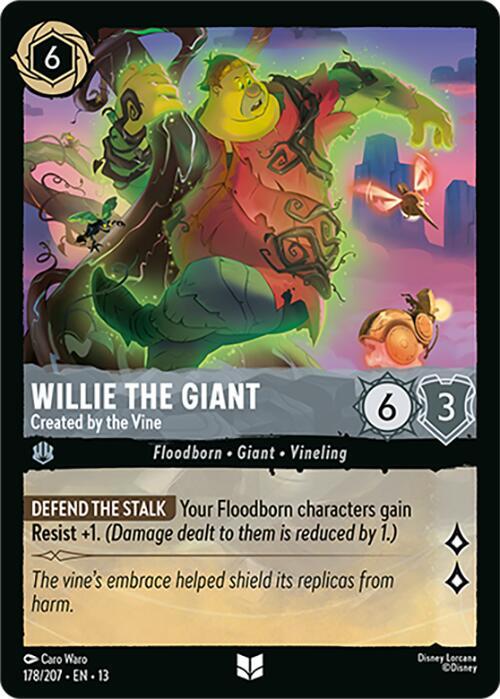 Willie the Giant, Created by the Vine 178/207 (Attack of the Vine!) - Cold Foil