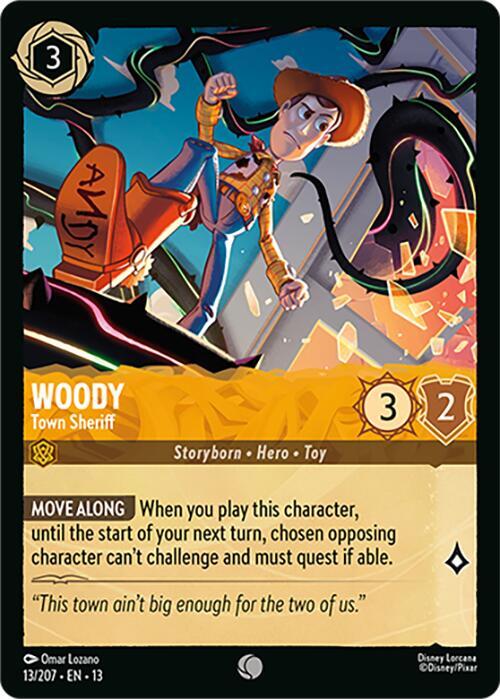 Woody, Town Sheriff 13/207 (Attack of the Vine!) - Cold Foil