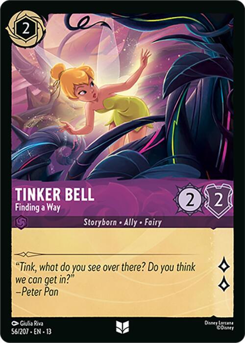 Tinker Bell, Finding a Way 56/207 (Attack of the Vine!) - Cold Foil