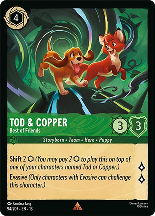 Tod and Copper, Best of Friends 94/207 (Attack of the Vine!) - Cold Foil