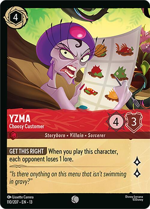 Yzma, Choosy Customer 110/207 (Attack of the Vine!) - Cold Foil