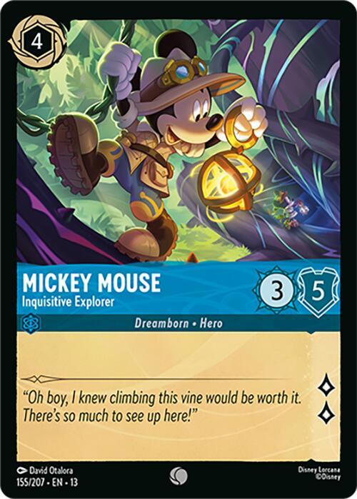 Mickey Mouse, Inquisitive Explorer 155/207 (Attack of the Vine!) - Cold Foil