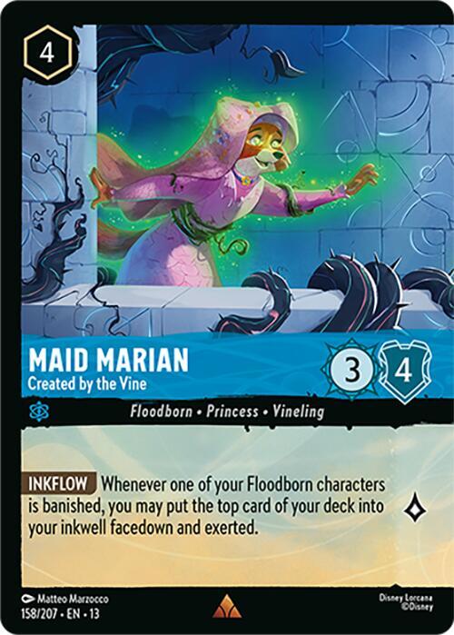 Maid Marian, Created by the Vine 158/207 (Attack of the Vine!) - Cold Foil