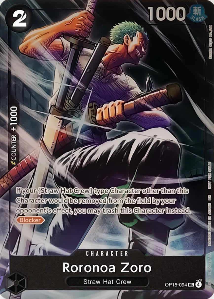 Roronoa Zoro (Dash Pack) OP15-094 (Adventure on Kami's Island) - Foil