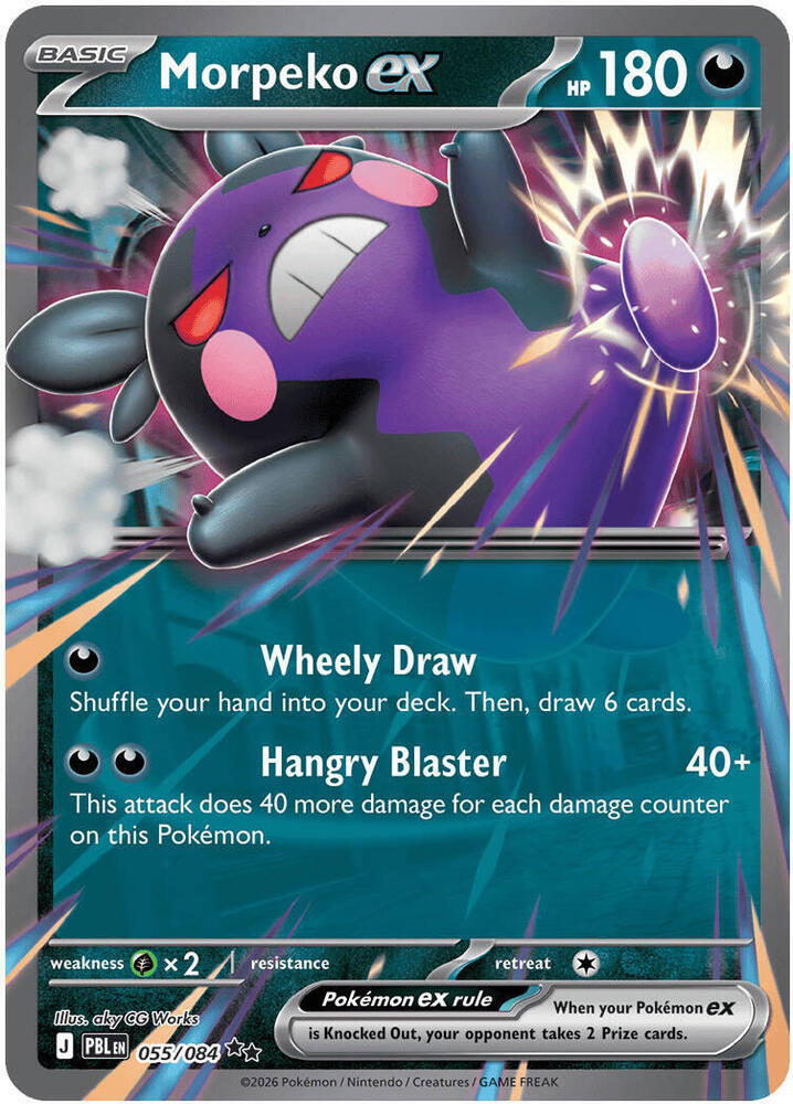 Morpeko ex 055/084 (ME05: Pitch Black) - Holofoil