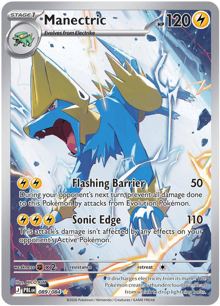 Manectric 089/084 (ME05: Pitch Black) - Holofoil