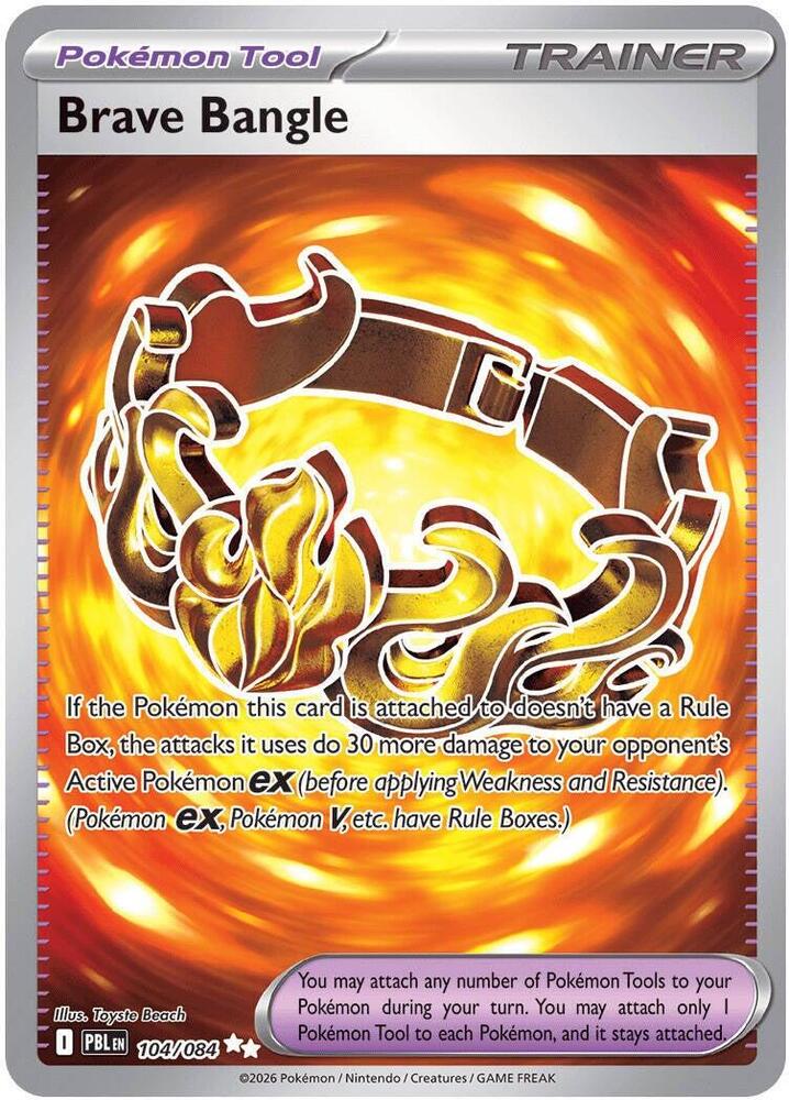 Brave Bangle 104/084 (ME05: Pitch Black) - Holofoil
