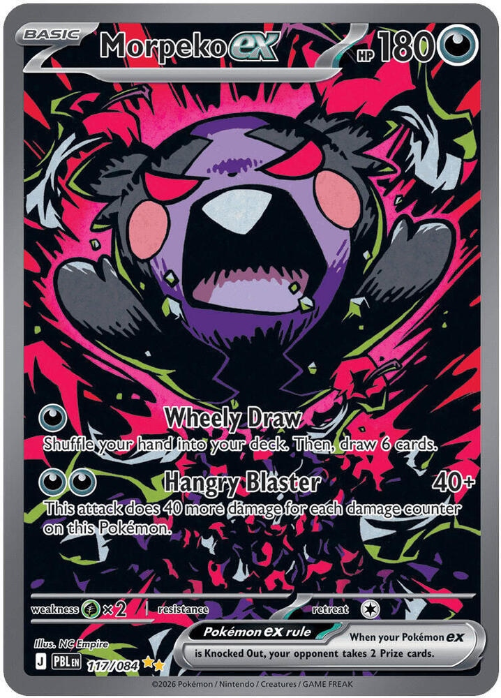 Morpeko ex 117/084 (ME05: Pitch Black) - Holofoil