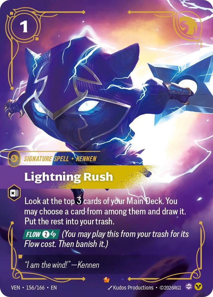 Lightning Rush 156/166 (Vendetta) - Foil